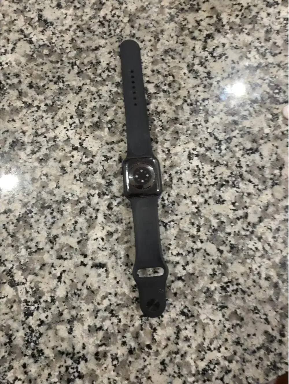 Apple Watch Series 6 40mm Aluminum & Ceramic Case with Grey Sport Band - Locked